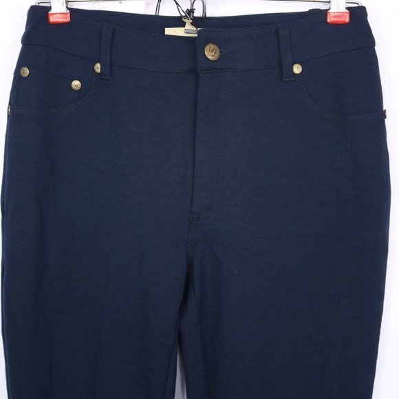 DG2 Diane Gilman Pants Leggings Skinny Riding Blue Stretch XS - Picture 7 of 11